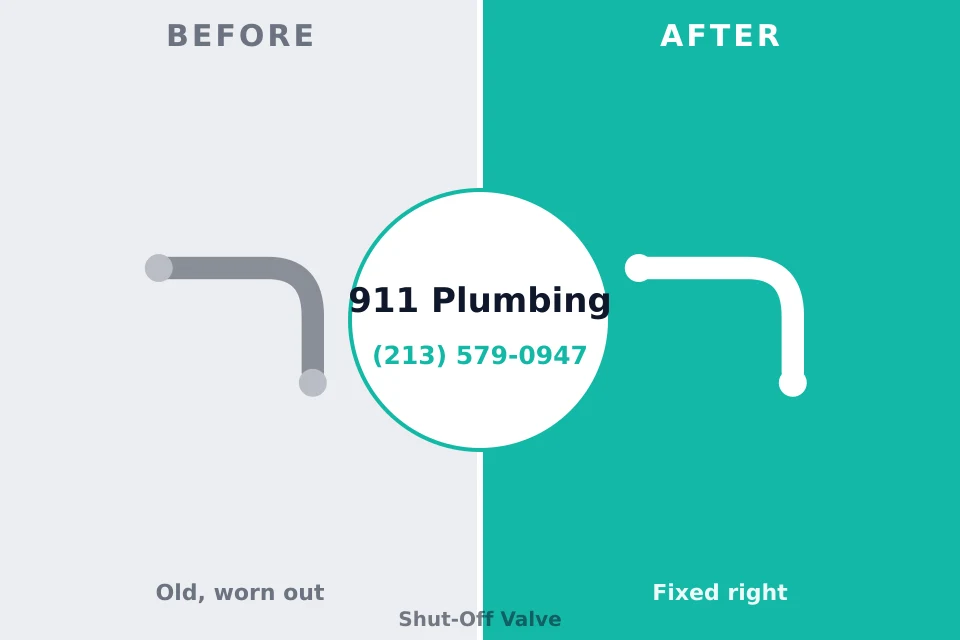 Before and after: plumbing repair Myrtle Grove, FL